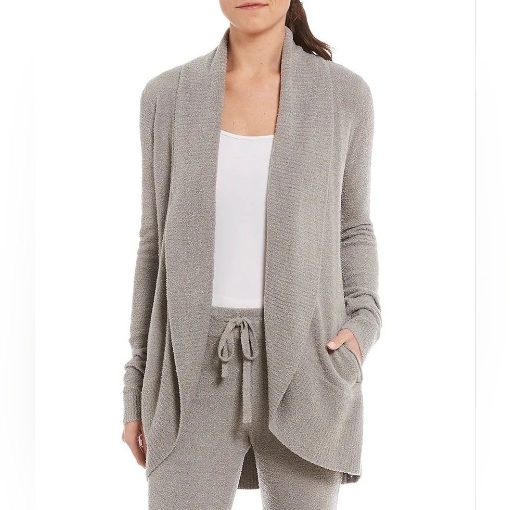 Barefoot Dreams Grey Bamboo Chic Lite Cardigan